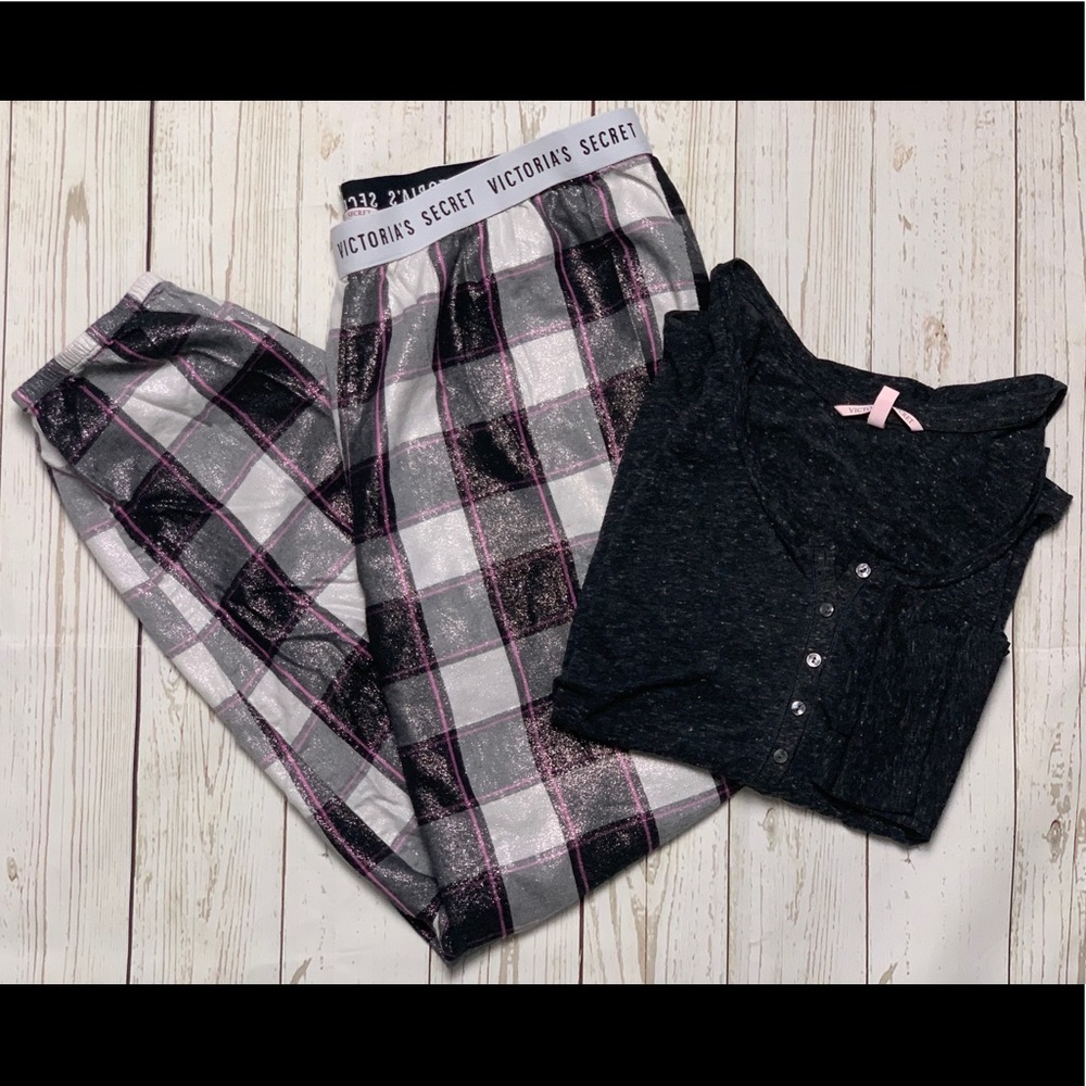 Victoria’s Secret 2pc Pajama Set pants long sleeve